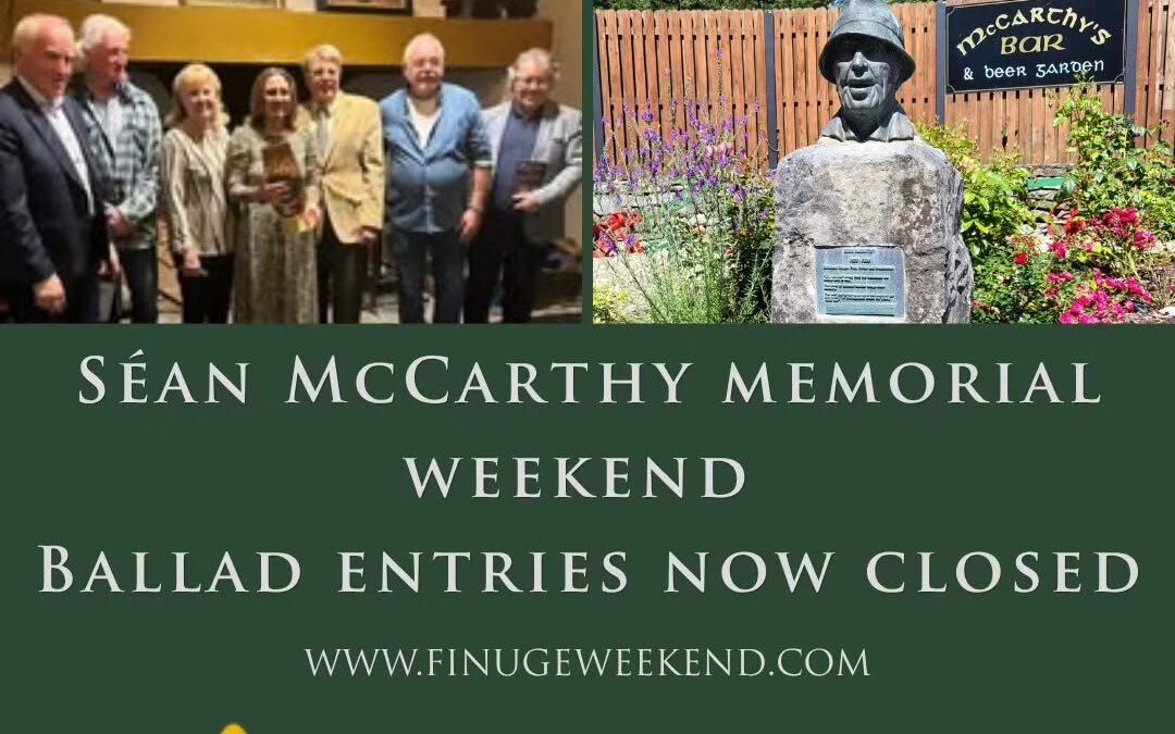 Ballad Competition Entries Now Closed!